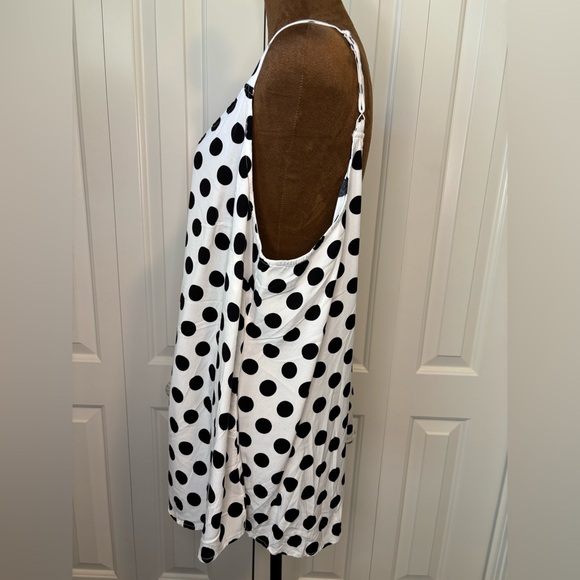 Torrid Black and White Polka Dot Camisole Tank Top Size 4 - Picture 7 of 12